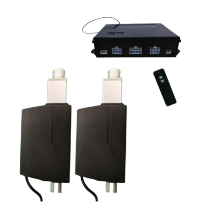 Krachtige Ruimtebesparende DC Lineaire Actuatoren 24V 6000N 100mm Slag Besturingssysteem