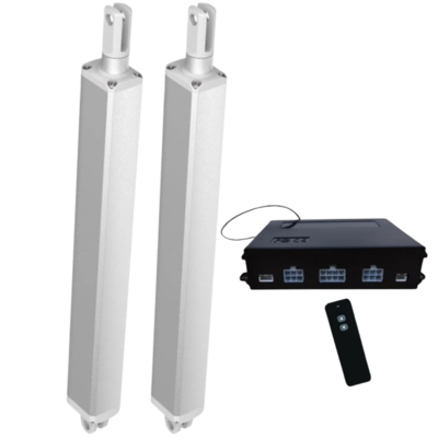 32x41mm Inline Actuator 24VDC Motor 500N Hall Effect Synchronisatie Controlesysteem